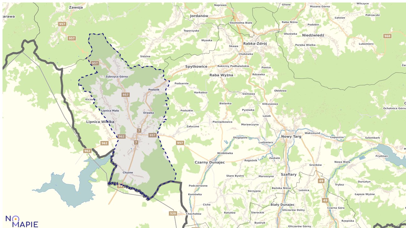 Mapa uzbrojenia terenu Jabłonki